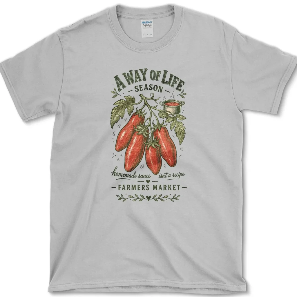Homemade Sauce Isn't A Recipe A Way Of Life Tomato Shirt 1