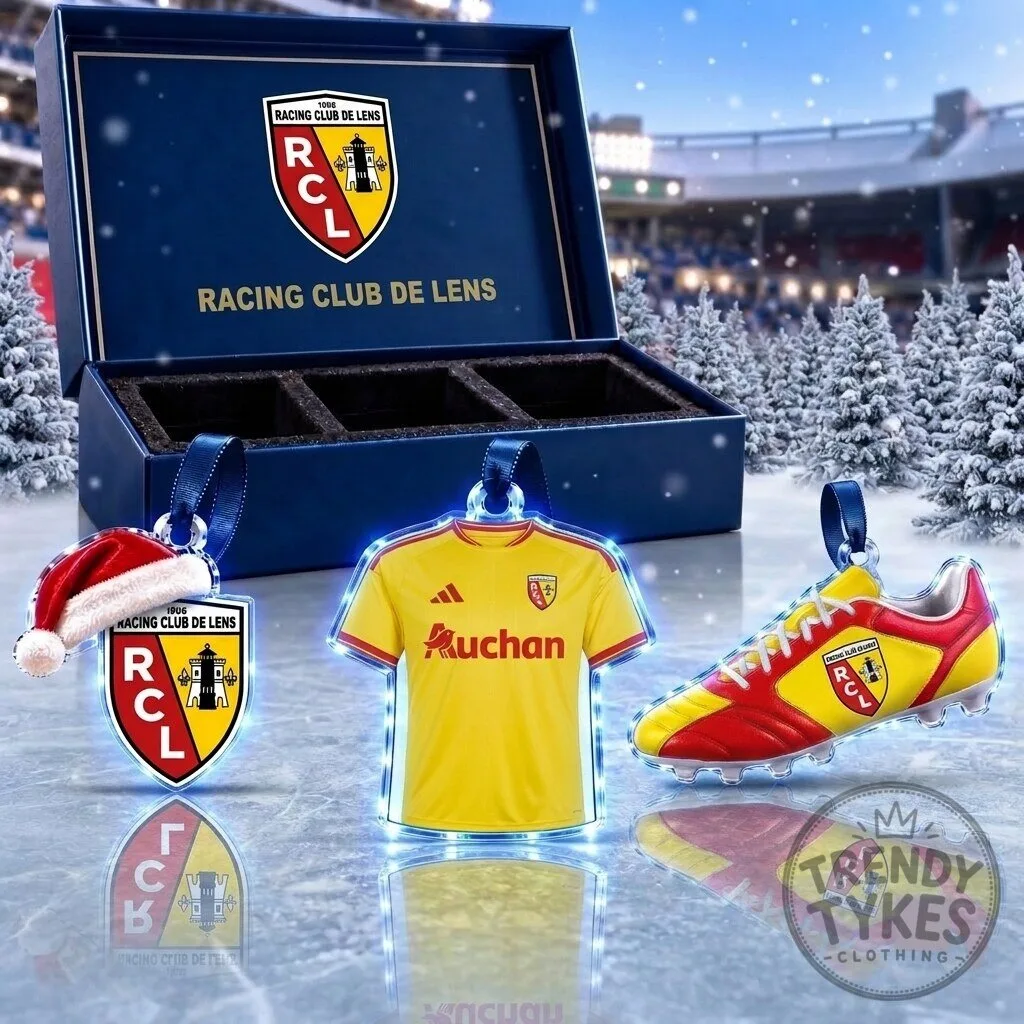 Racing Club de Lens Ligue 1 Team Full Set 3 Acrylic Christmas Ornaments