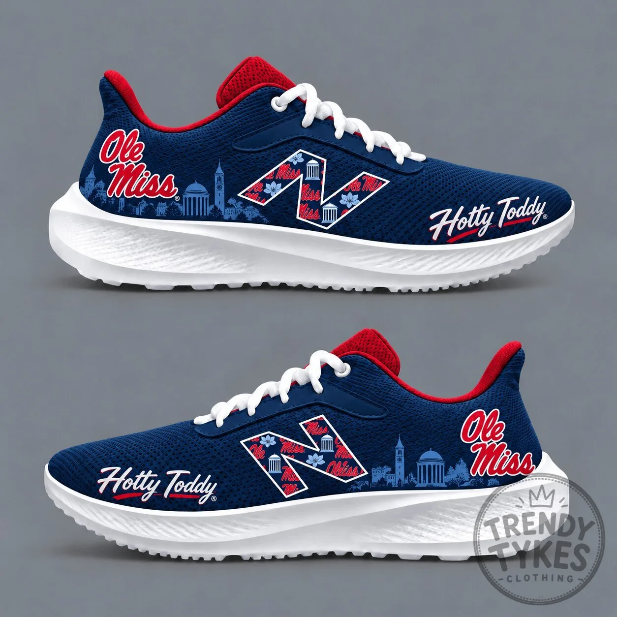 Ole Miss Rebels Hotty Toddy College Football Team Running Shoes