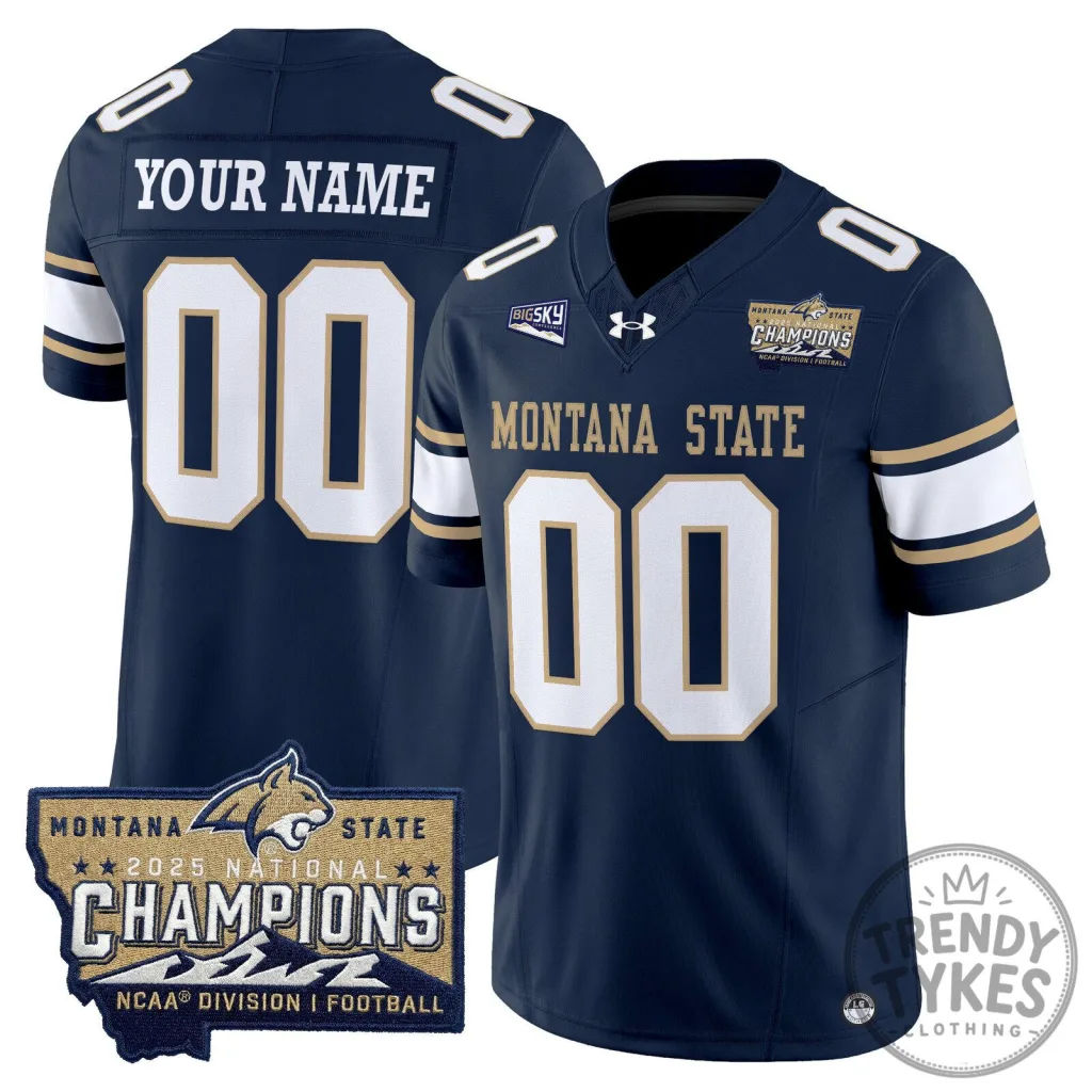 Football Jersey for National Champions 2025 - Montana State Bobcats