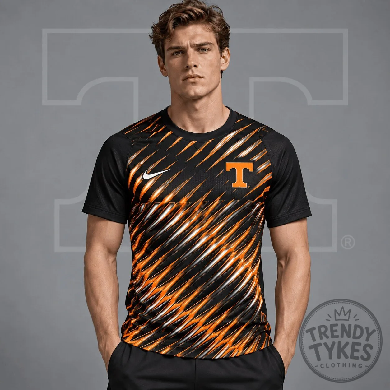 Tennessee Volunteers Nike Velocity Slash Performance Crewneck T-Shirt