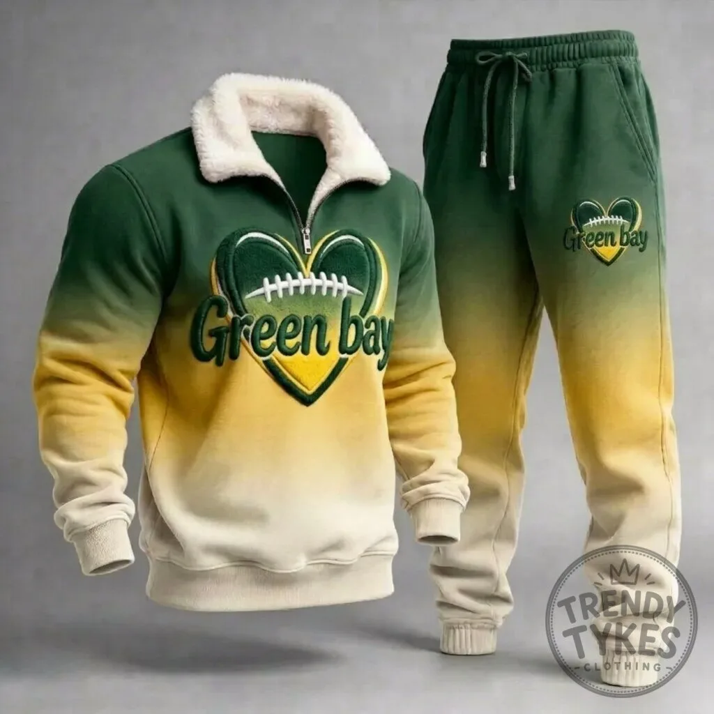 Green Bay Packers Gradient Half-Zip Pullover Sweatshirt