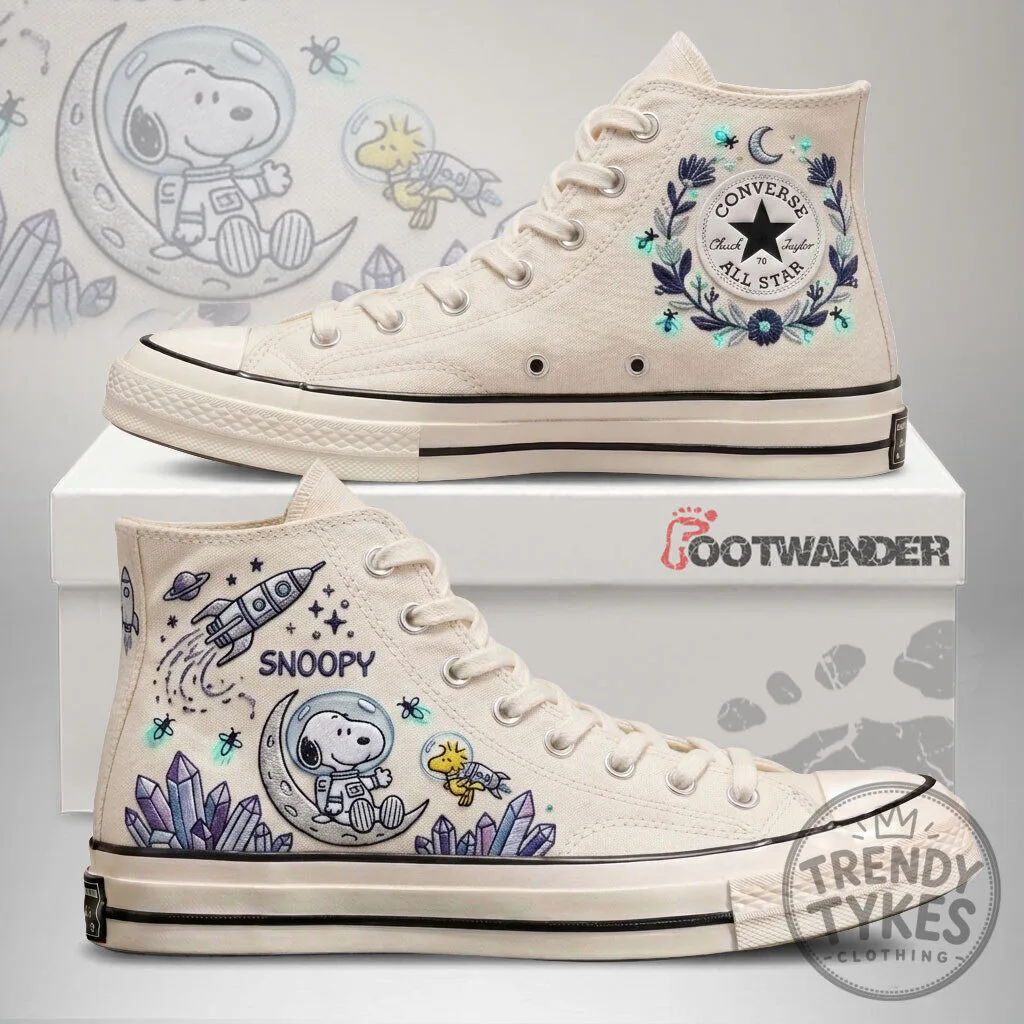 Snoopy Astronaut Converse Chuck Taylor All Star High Top Sneakers