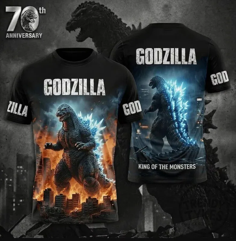 Godzilla King of the Monsters Roaring City Battle Graphic T-Shirt