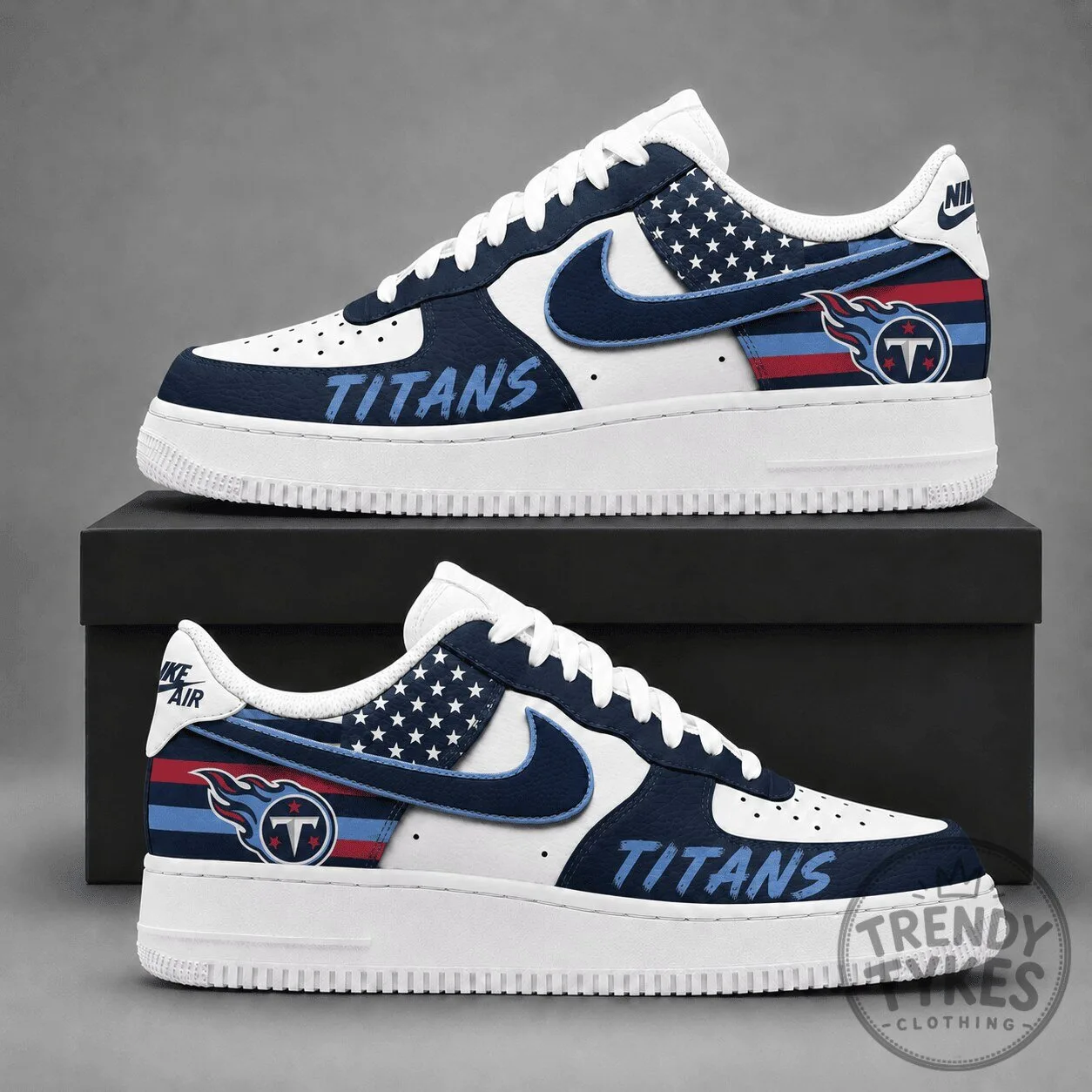 Tennessee Titans American Football Team Custom Printed Sneakers Shoes
