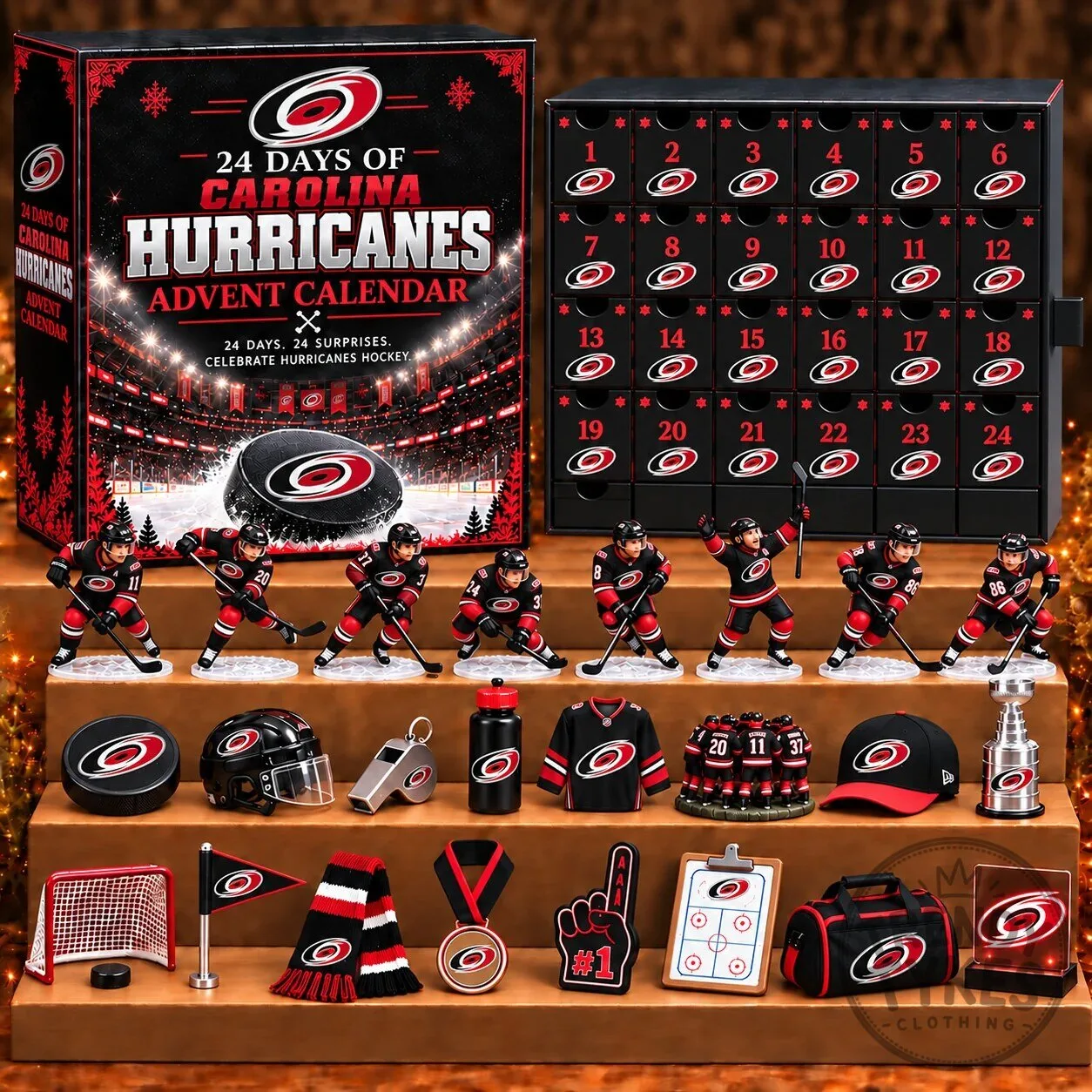 Carolina Hurricanes Hockey 24 Days of Surprises Advent Calendar Blind Box