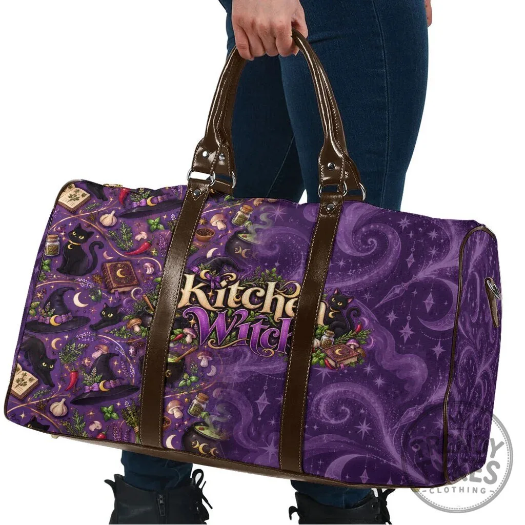 Kitchen Witch Mystical Magic Herb Cauldron Black Cat Travel Bag 7 Kitchen Witch Mystical Magic Herb Cauldron Black Cat Travel Bag