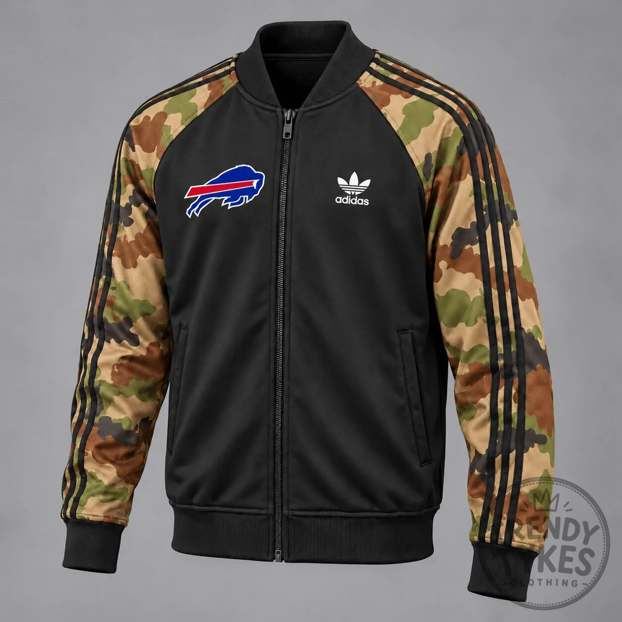 Buffalo Bills Camouflage Adidas Style Bomber Jacket for Men