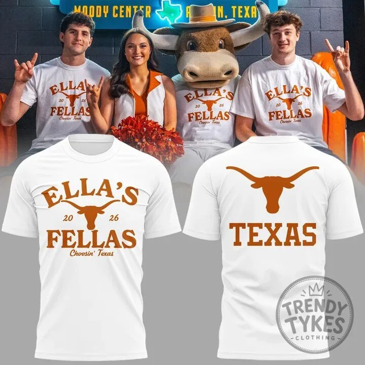 Ella's Fellas Choosin' Texas Longhorns NCAA College Football T-Shirt