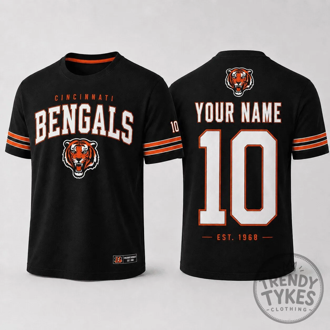 Cincinnati Bengals NFL Fan Shirt Custom Name and Number T-Shirt